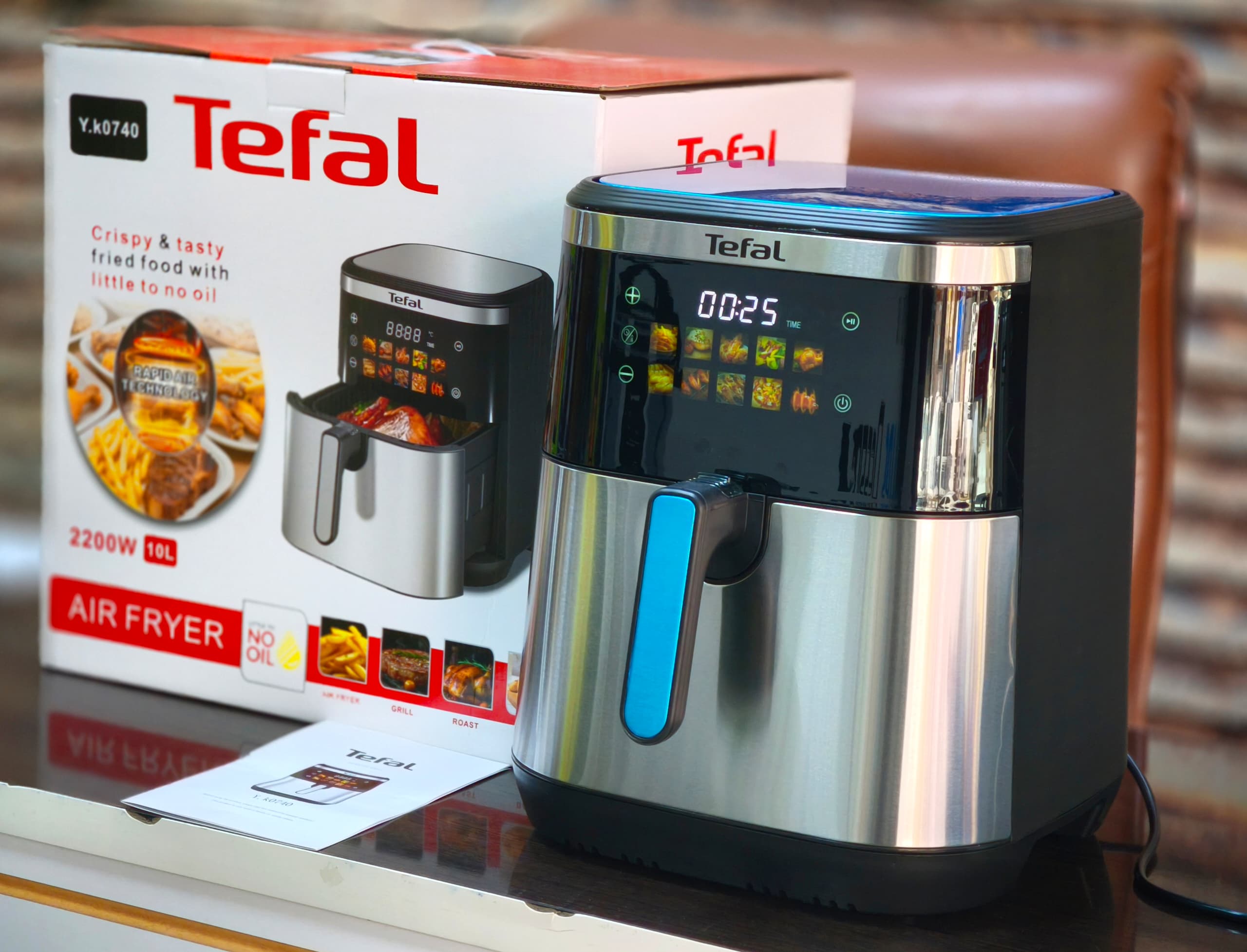 سرخ کن رژیمی تفال 10 لیترواقعی شرکت  2200وات تمام لمس