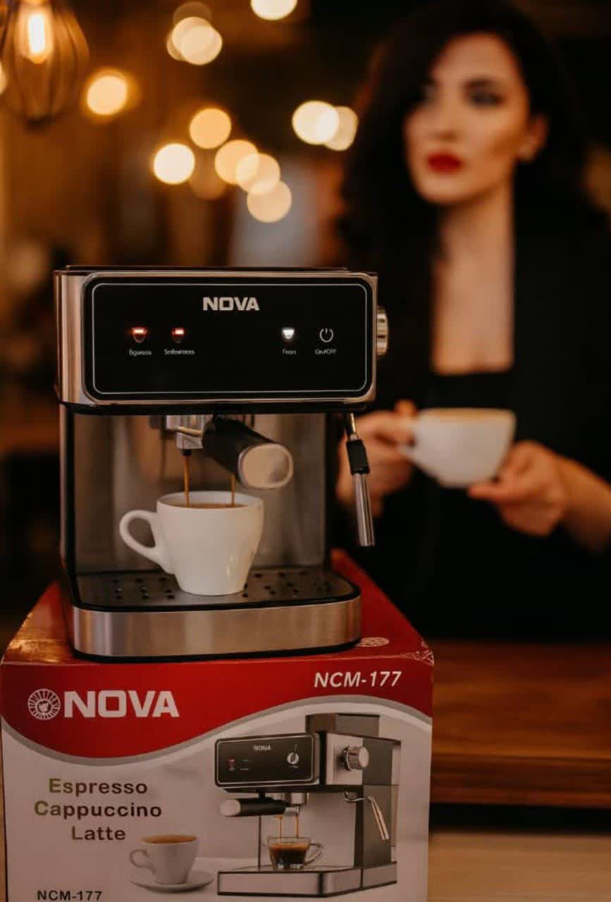 اسپرسو ساز  نوا 177  25 بار مدل NOVA NCM-177 با 12 ماه گارانتی شرکتی رایگان